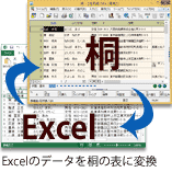 Excelのデータを桐の表に変換